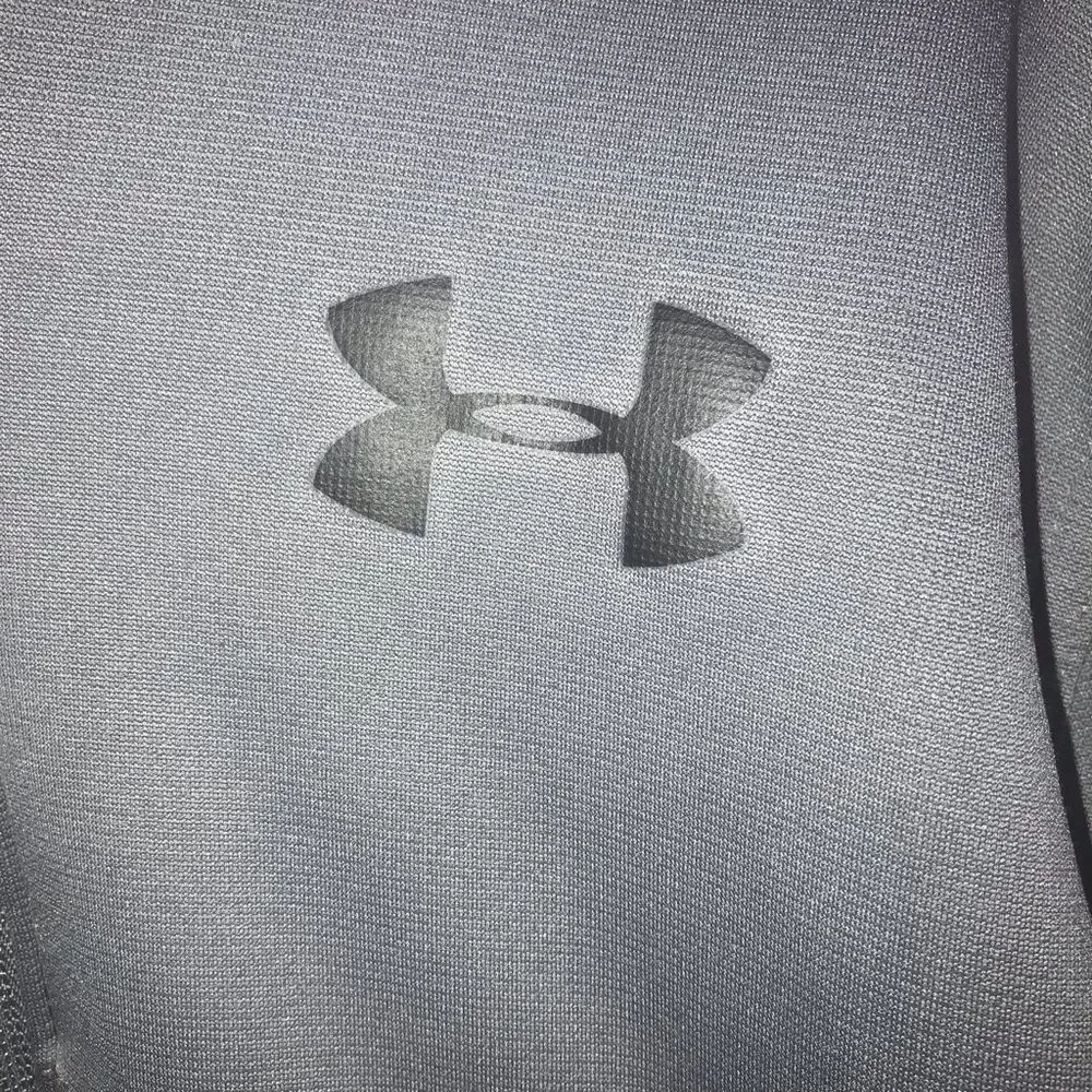 Under Armour Grey & Black Full Zip Hooded Jacket